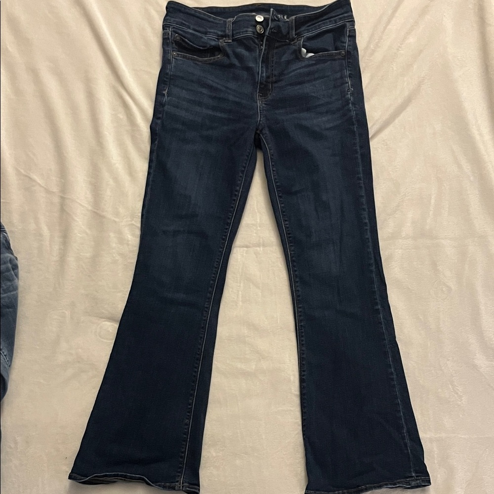 American Eagle Outfitters Dark Blue Flare Jeans